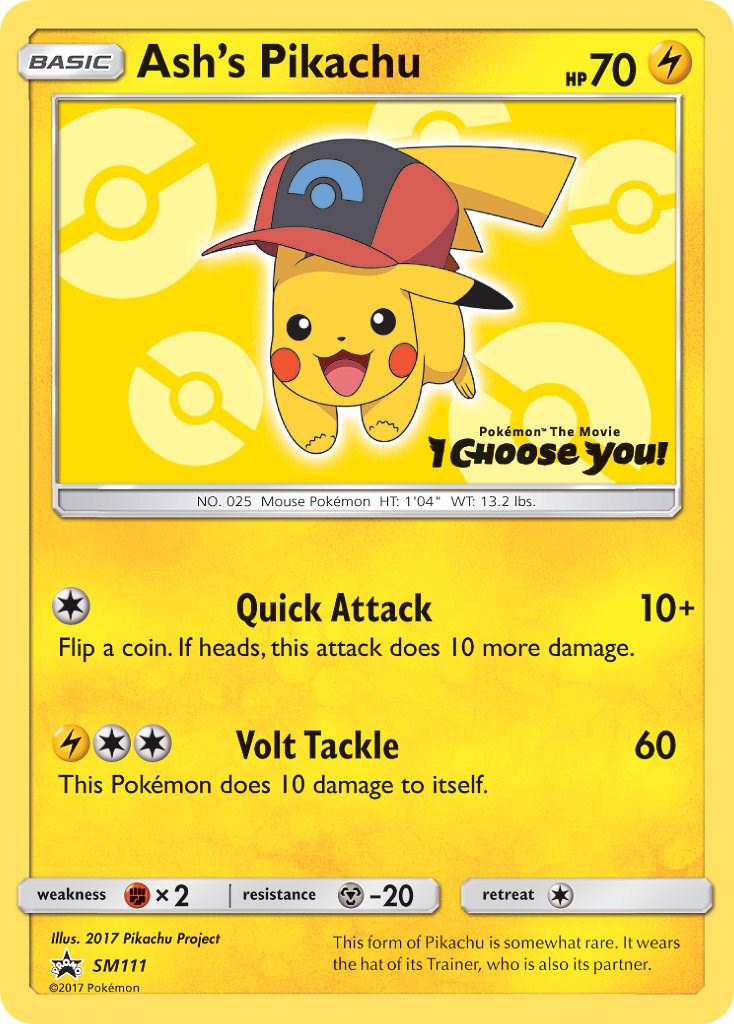 Pokémon TCG - Ash's Pikachu - SM111 Promo