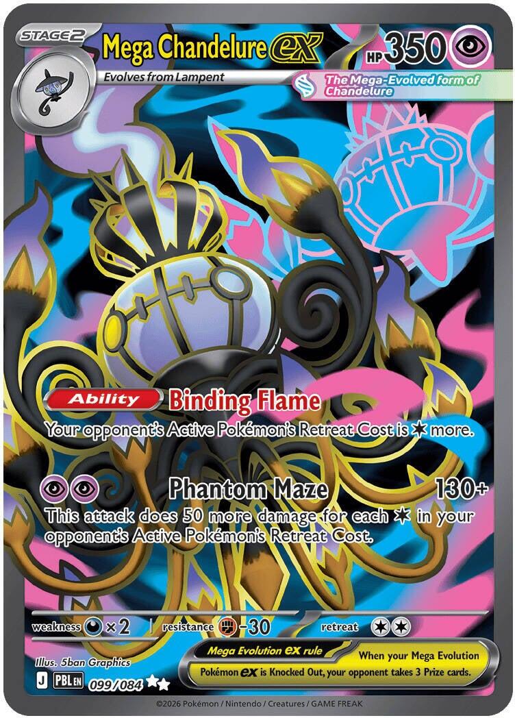 Pokémon TCG - Mega Chandelure ex - 099/084 - Pitch Black