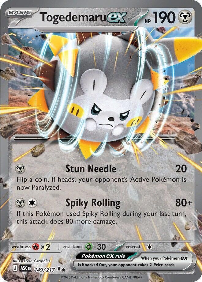 Pokémon TCG - Togedemaru ex - 149/217 - Ascended Heroes