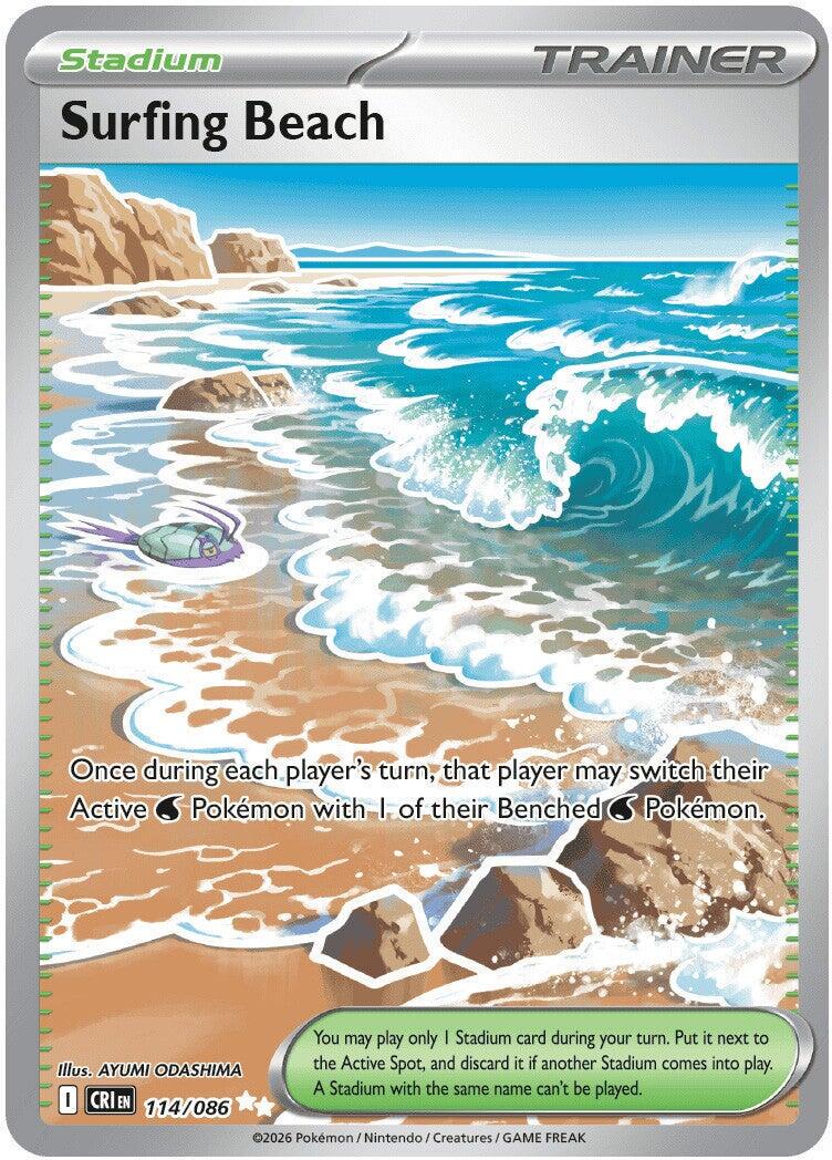 Pokémon TCG - Surfing Beach - 114/086 - Chaos Rising