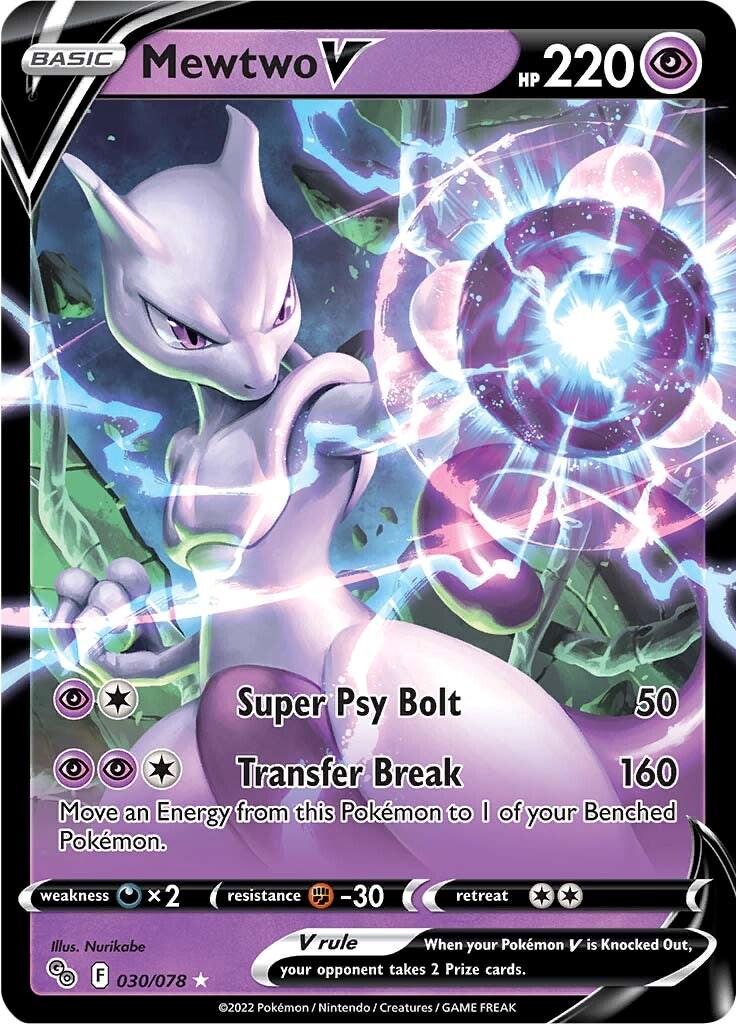 Pokémon TCG - Mewtwo V - 030/078 - Pokemon Go