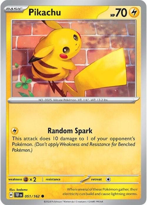 Pokémon TCG - Pikachu - 051/162 - Temporal Forces