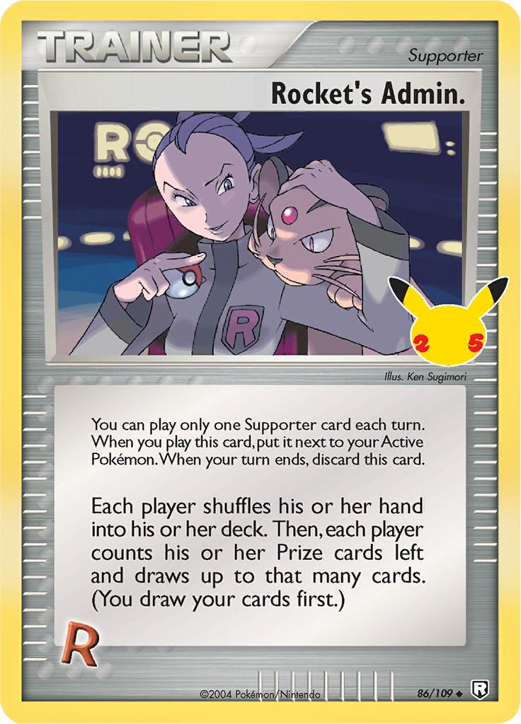 Pokémon TCG - Rocket's Admin. - 86/109 - Celebrations