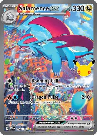 Pokémon TCG - Salamence ex - 156/128 - 30th Celebration
