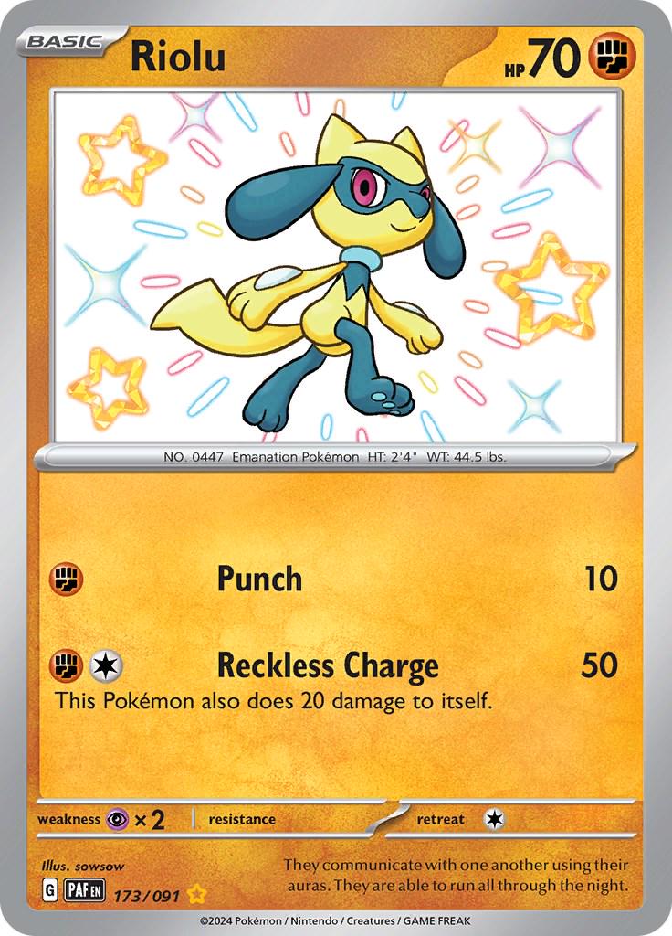 Pokémon TCG - Riolu - 173/091 - Paldean Fates