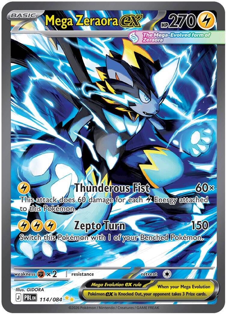 Pokémon TCG - Mega Zeraora ex - 114/084 - Pitch Black