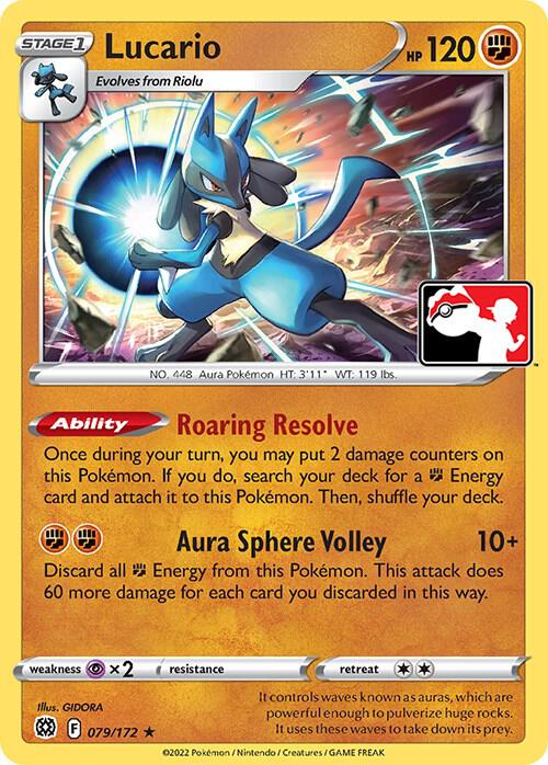 Pokemon TCG - Lucario - 079/172 - Prize Pack