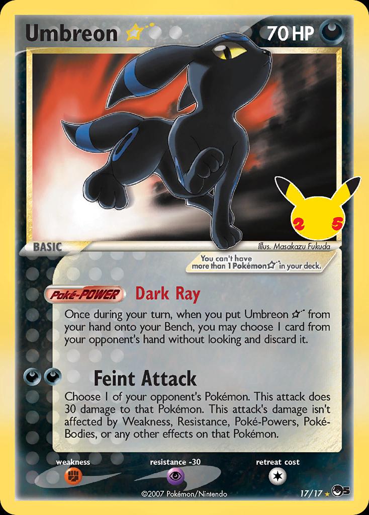 Pokémon TCG - Umbreon - 17/17 - Celebrations