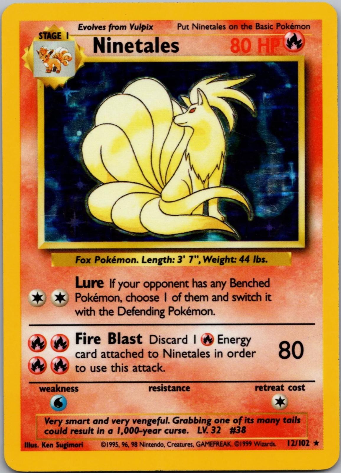 Pokemon TCG - Ninetales - 12/102 - Base Set