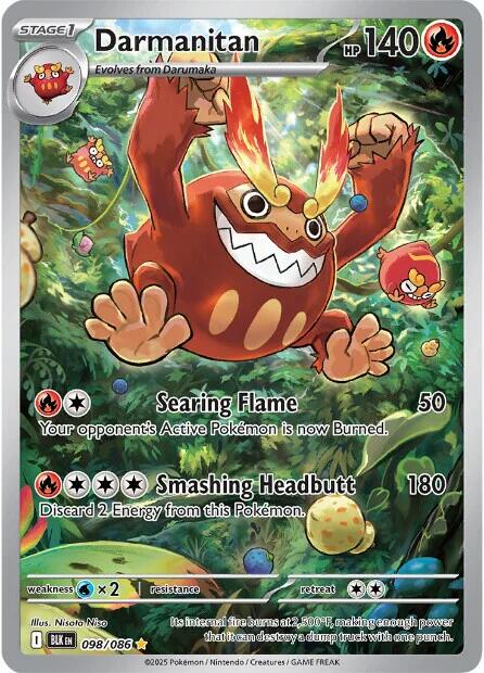 Pokémon TCG - Darmanitan - 098/086 - Black Bolt