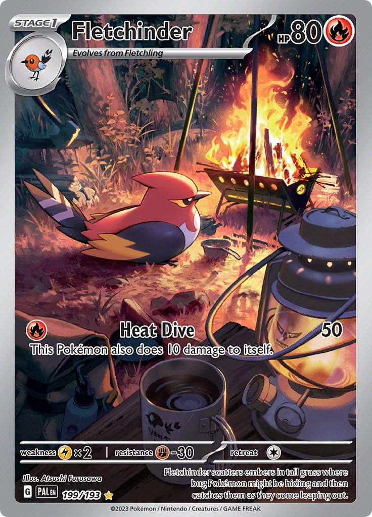 Pokémon TCG - Fletchinder - 199/193 - Paldea Evolved