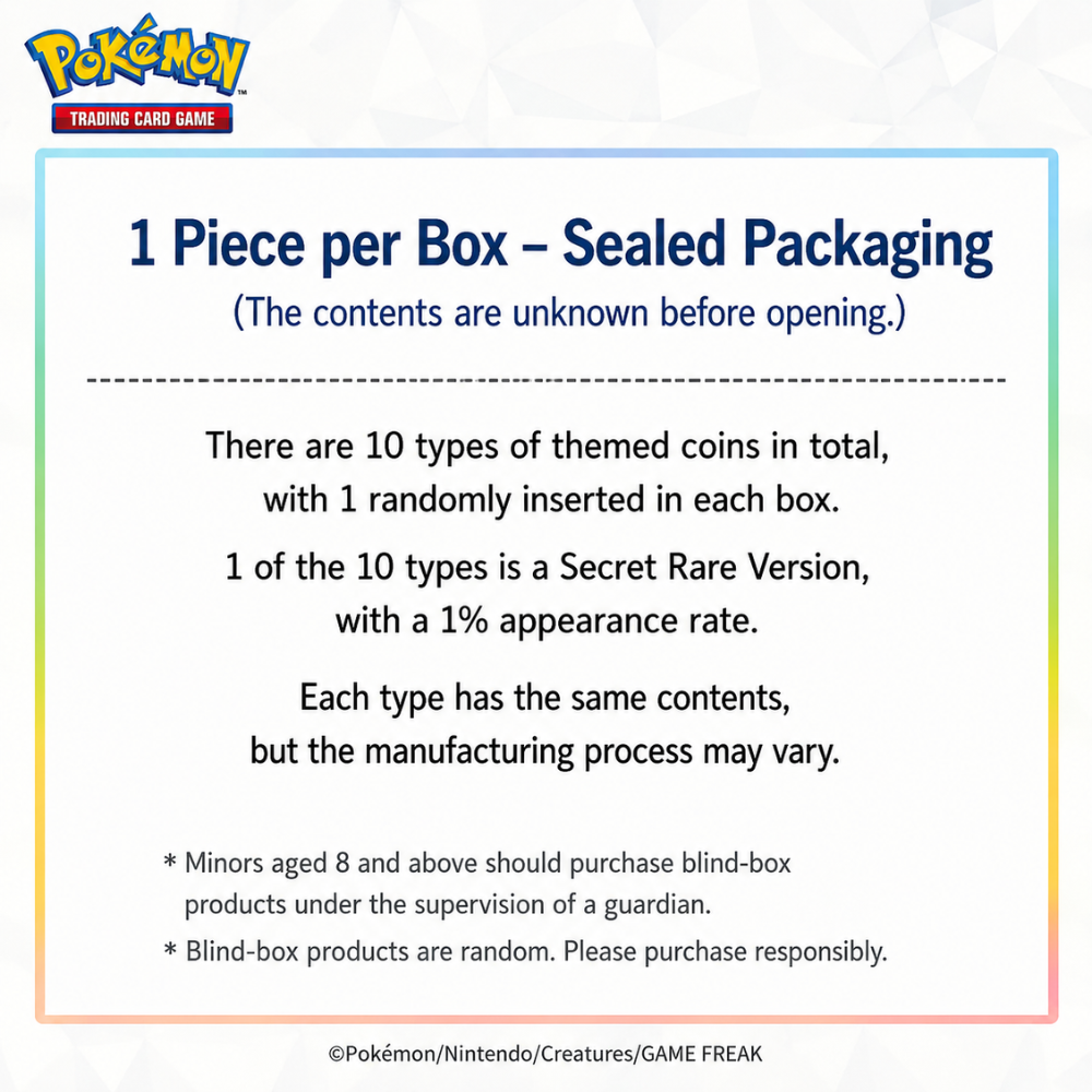 [Pre-Order] Pokémon TCG - Blooming Legends 'Eevee & Friends' Coin Set