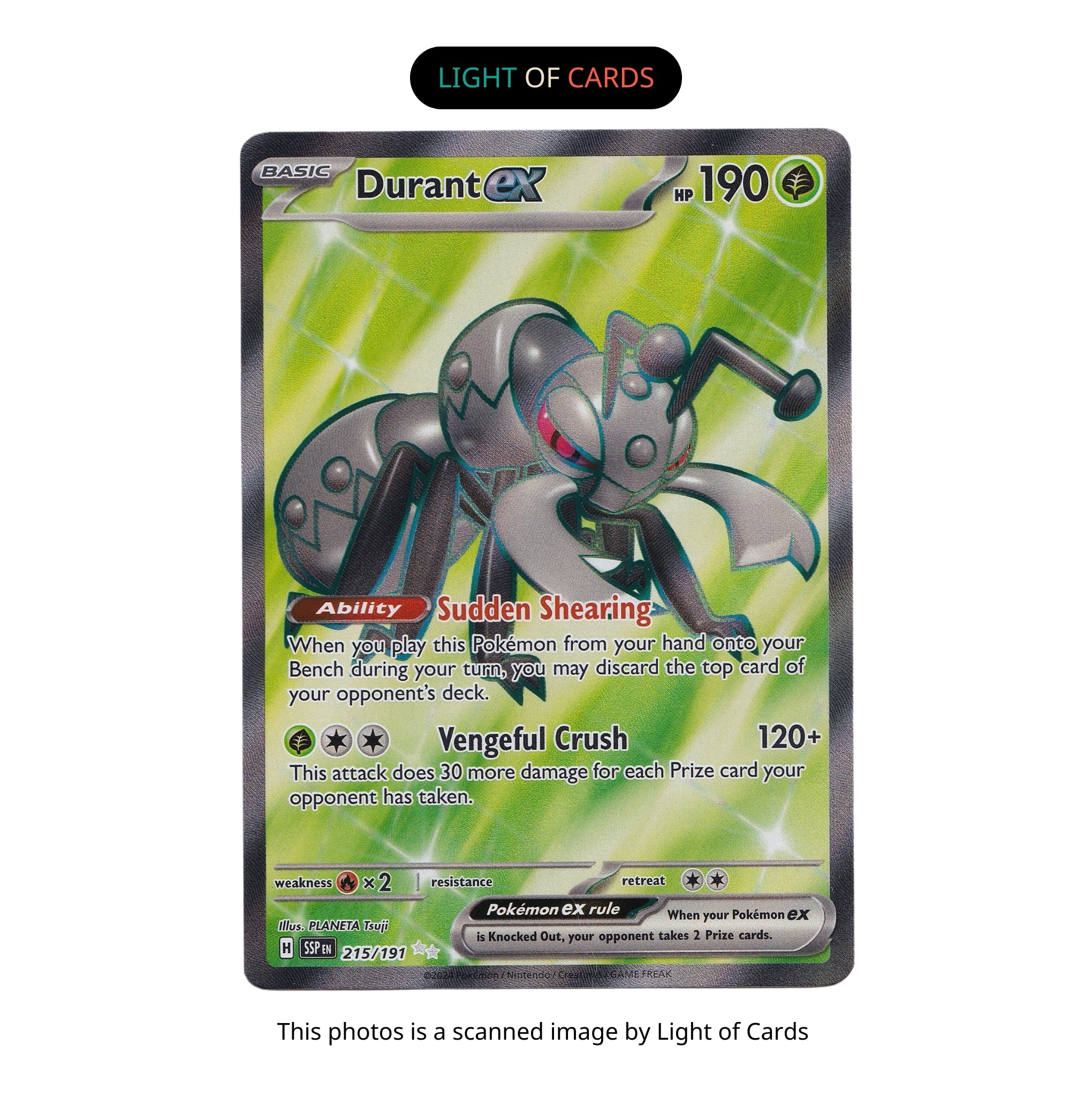 ポケモン TCG - デュラント ex - 215/191 - ウルトラレア - サージングスパーク - フルアート