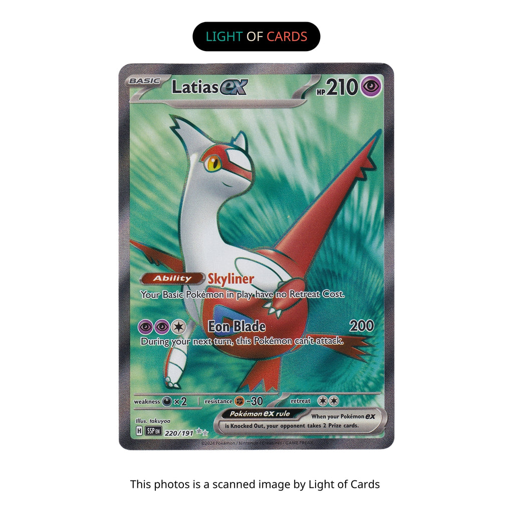 Pokmon TCG - Latias ex - 220/191 - Ultra Rare - Surging Sparks - Full Light of Cards Pokmon TCG - Latias ex - 220/191 - Ultra Rare - Surging Sparks - Full Light of Cards