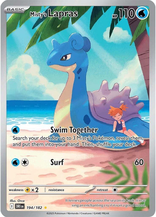 Pokémon TCG - Mistry's Lapras - 194/182 - Illustration Rare