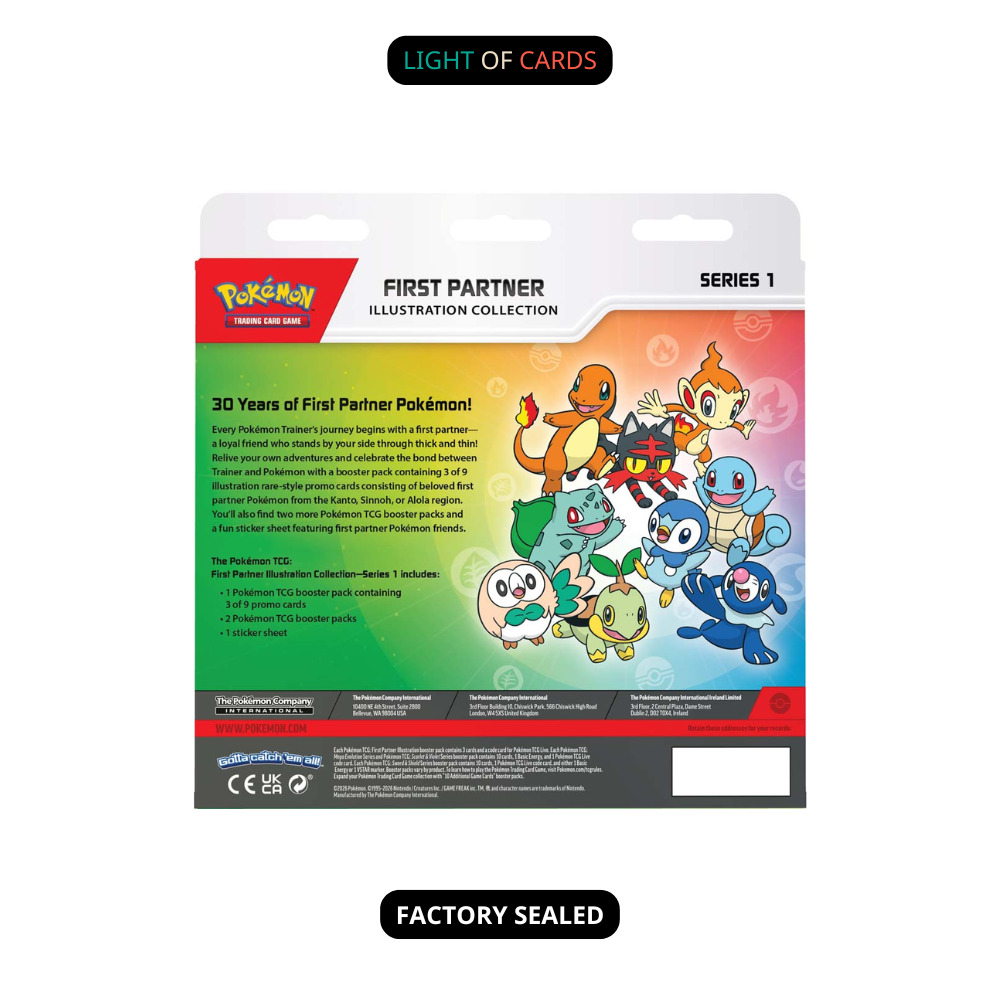 Pokmon TCG - First Partner Illustration Collection - Series 1 Light of Cards Pokmon TCG - First Partner Illustration Collection - Series 1 Light of Cards
