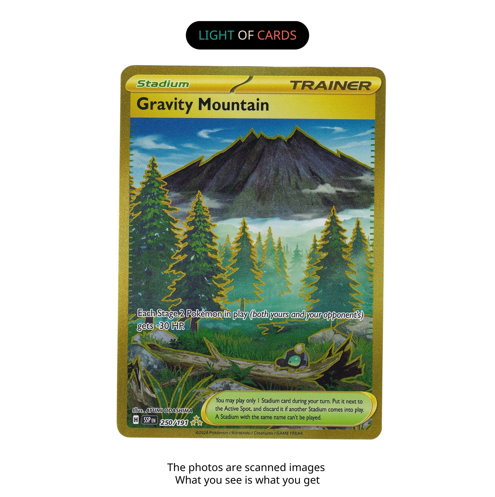 Pokémon TCG - Gravity Mountain - 250/191 - Gold Hyper Rare