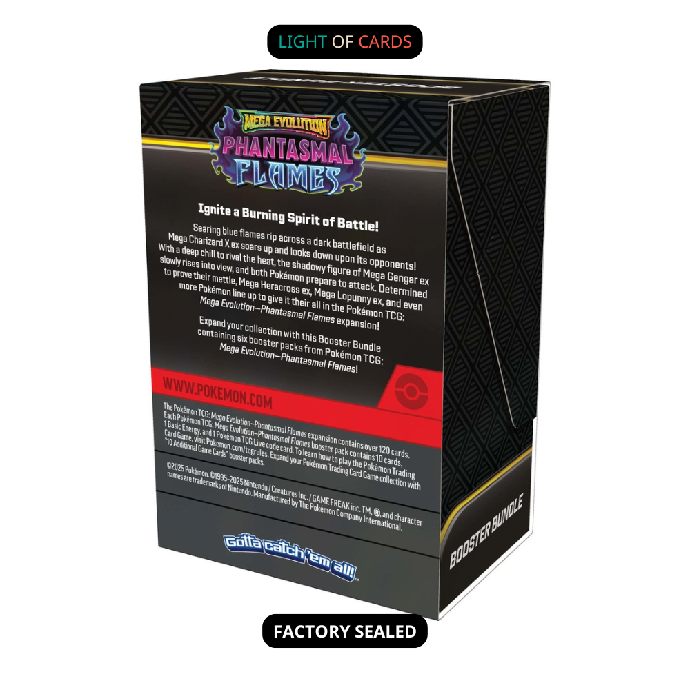 Pokémon TCG - Mega Evolution Phantasmal Flames Booster Bundle
