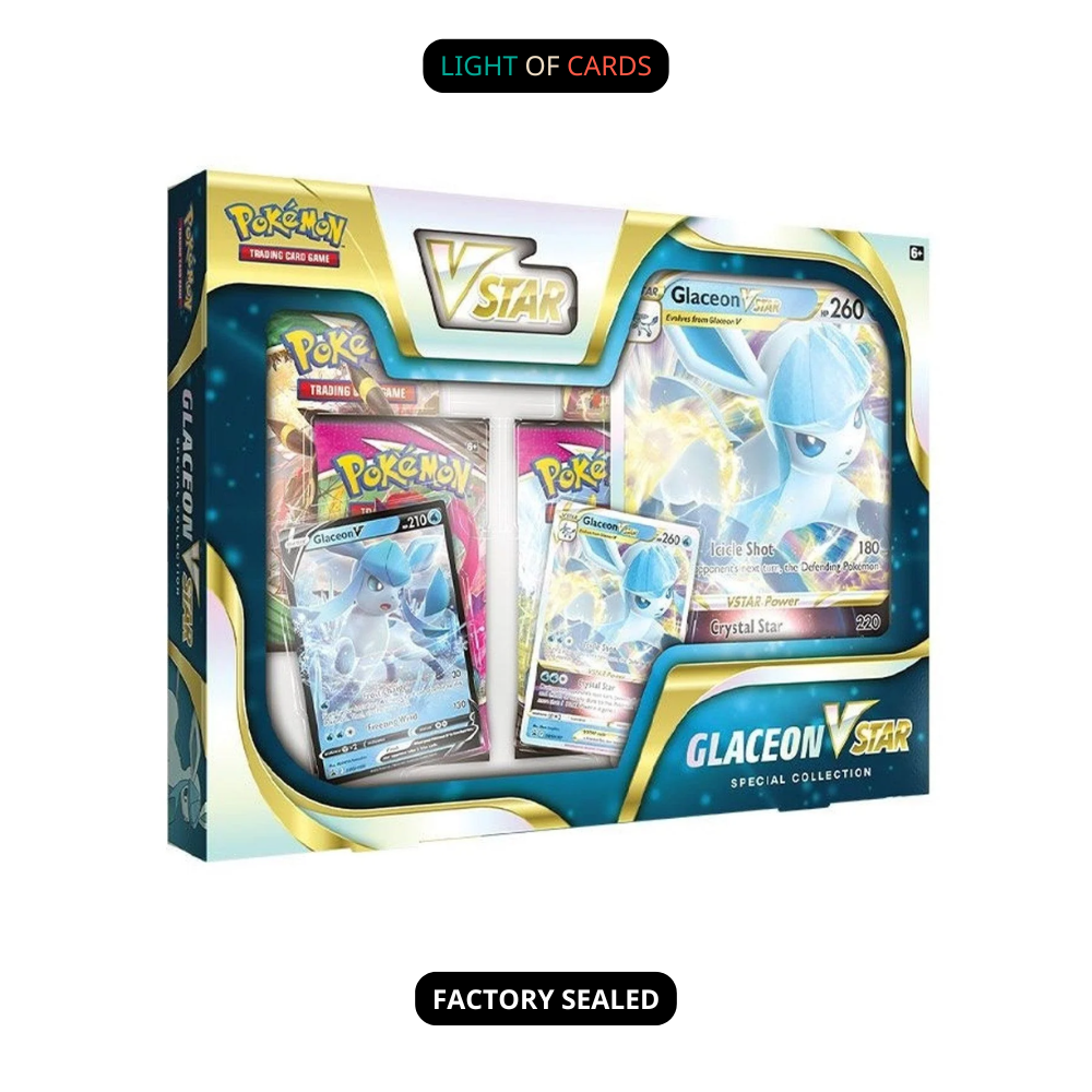 Pokémon TCG - Glaceon VSTAR Special Collection – Light of Cards Pokémon TCG - Glaceon VSTAR Special Collection – Light of Cards