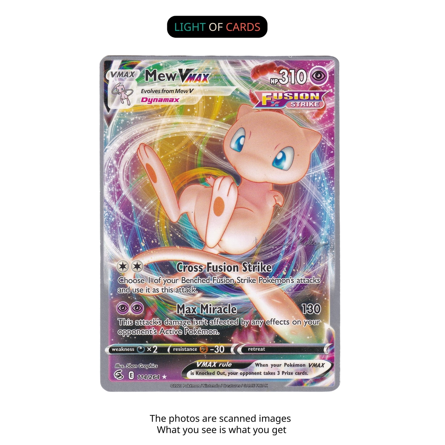 Pokémon TCG - Mew Vmax - Fusion Strike - 114/264 - Ultra Rare