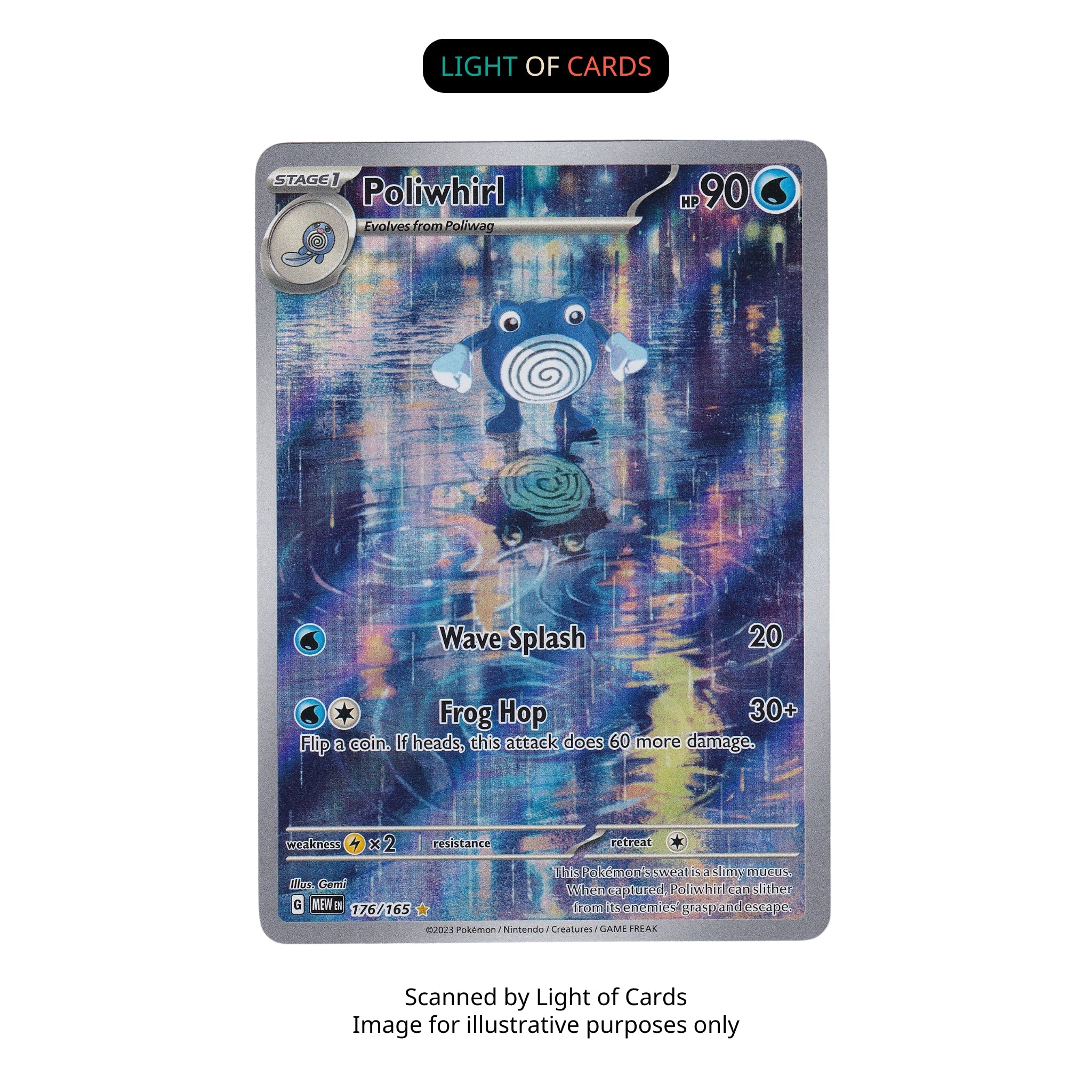 ポケモン TCG - ポリワール - 176/165 - イラスト レア - フルアート - SV151 