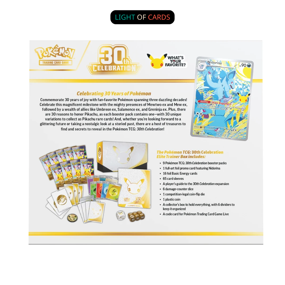 [Pre-Order] Pokémon TCG - 30th Celebration Elite Trainer Box