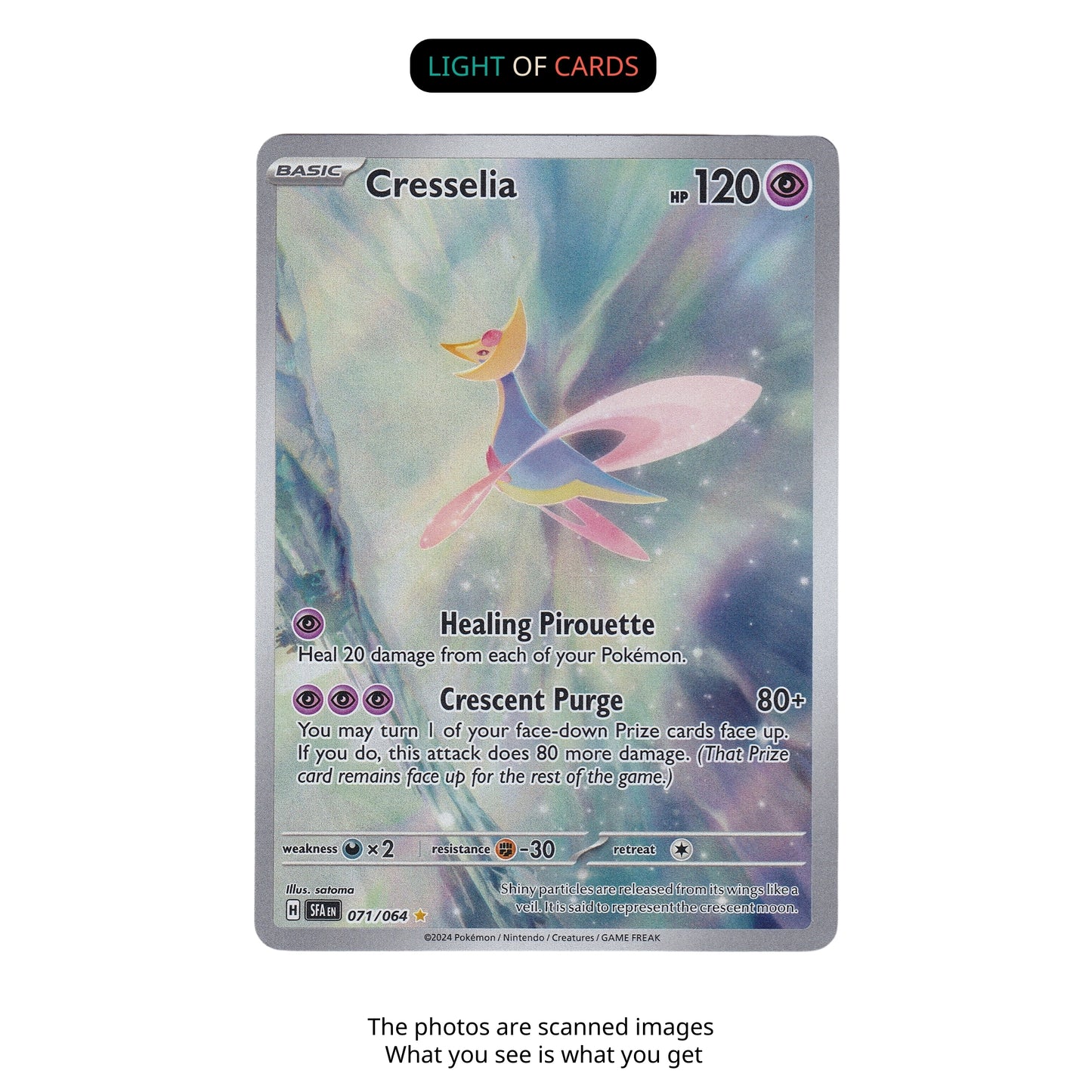 Pokémon TCG - Cresselia - 071/064 - Holo - Illustration Rare