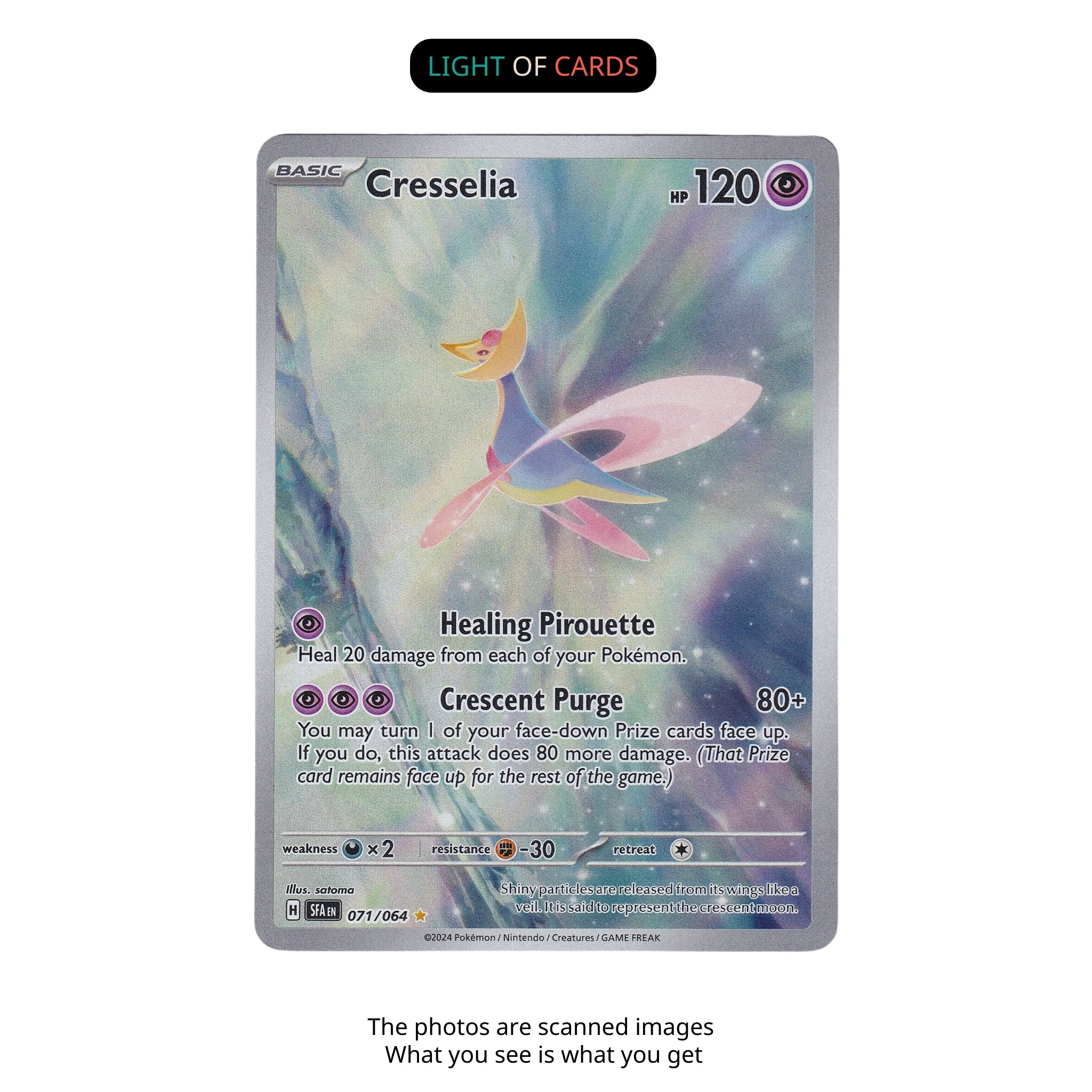 Pokémon TCG - Cresselia - 071/064 - Holo - Illustration Rare
