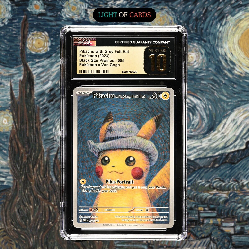 CARTE POKÉMON X Van Gogh Museum Pikachu with Grey Felt Hat #085 Promo CARTE POKÉMON X Van Gogh Museum Pikachu with Grey Felt Hat #085 Promo