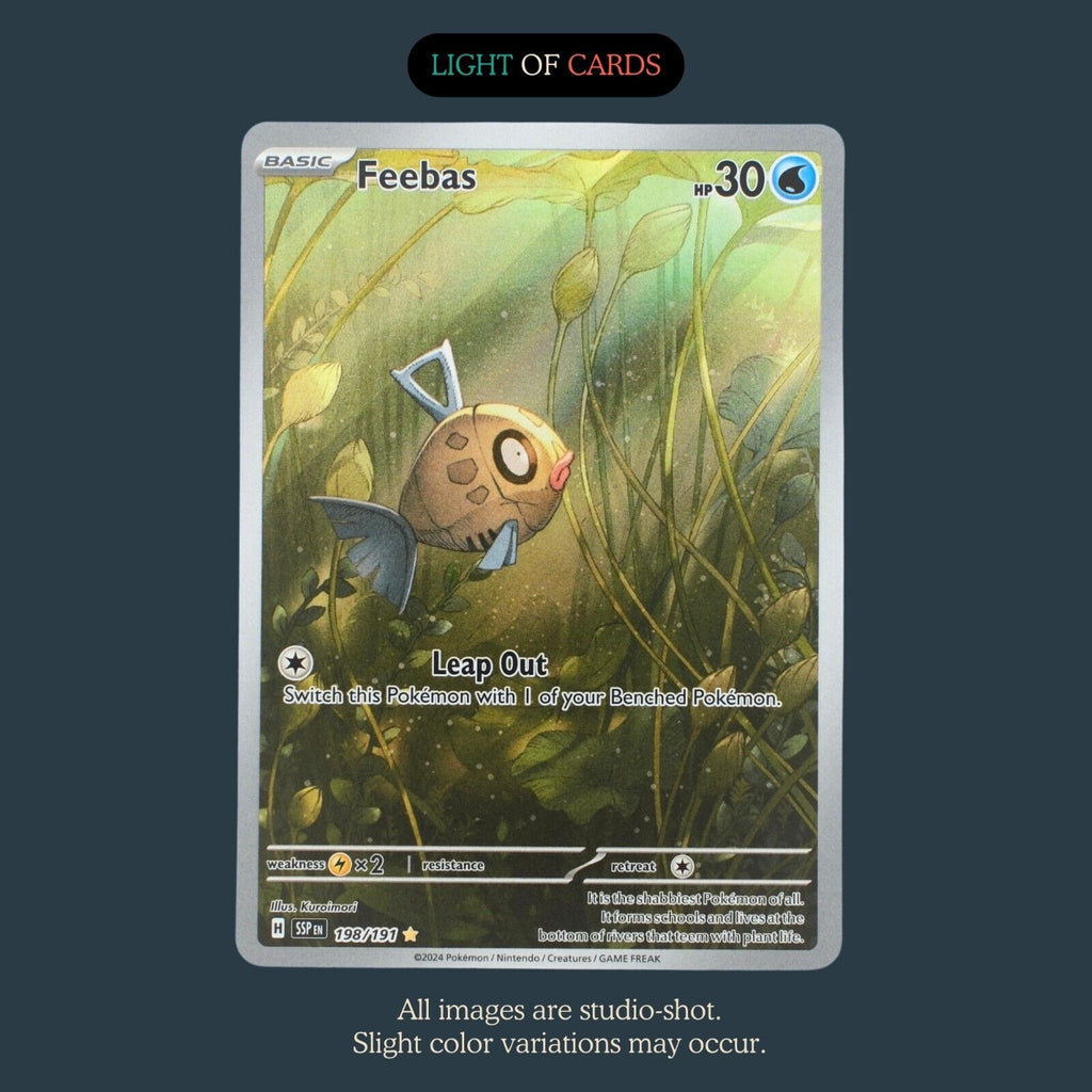 Pokmon TCG - Feebas - 198/191 - Illustration Rare - Surging Sparks - Light of Cards Pokmon TCG - Feebas - 198/191 - Illustration Rare - Surging Sparks - Light of Cards