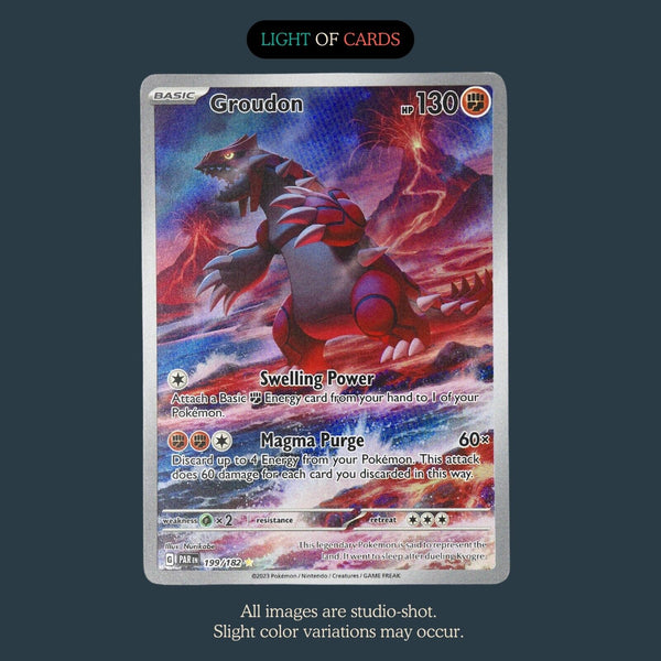 Pokmon TCG - Groudon - 199/182 - Illustration Rare - Paradox Rift  Light  of Cards