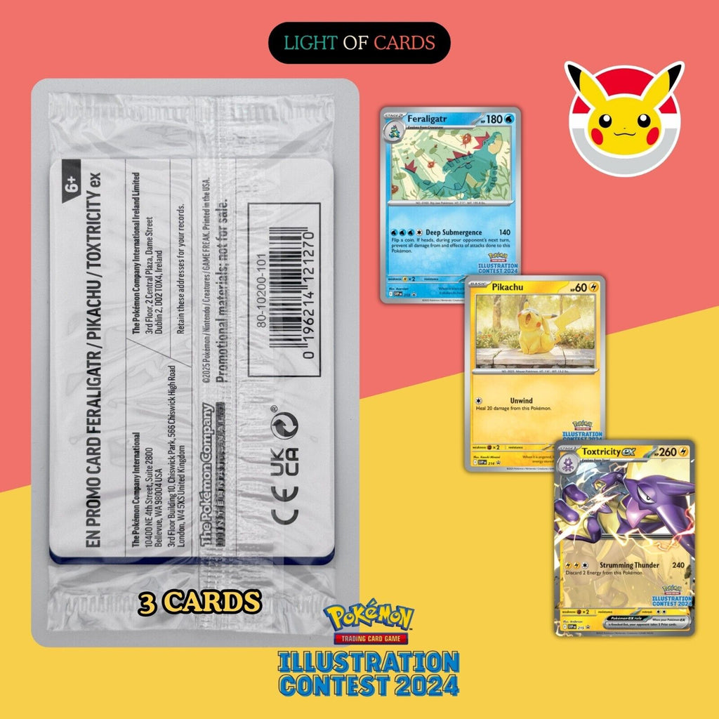 Pokmon TCG - Illustration Contest 2024 Promo - Pikachu - SVP213/214/2 Light of Cards Pokmon TCG - Illustration Contest 2024 Promo - Pikachu - SVP213/214/2 Light of Cards