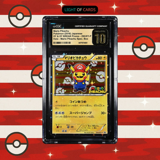 [CGC Pristine 10] Mario Pikachu - 293/XY-P - Special Box Promo - JP