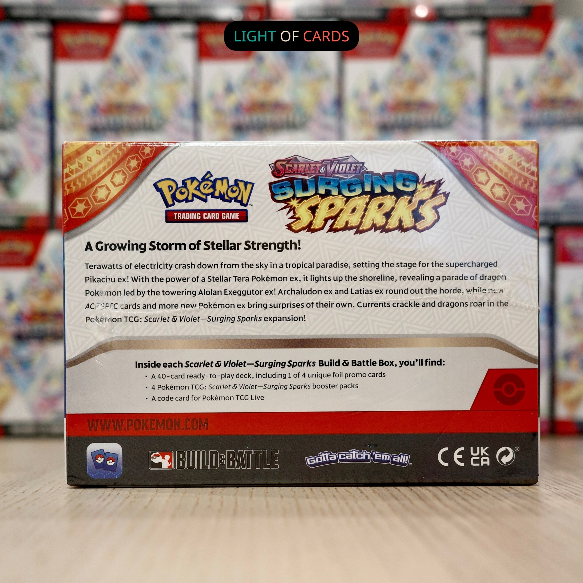 [Sealed Case] Pokémon TCG - Surging Sparks - Build & Battle