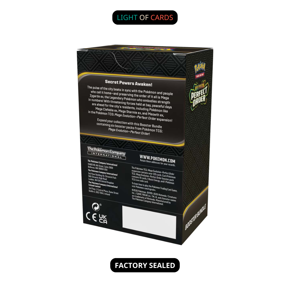 [Sealed] Pokémon TCG - Mega Evolution - Perfect Order Booster Bundle