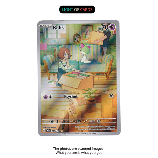 Pokémon TCG - Ralts - 211/198 - SV Base - Holo - Illustration Rare