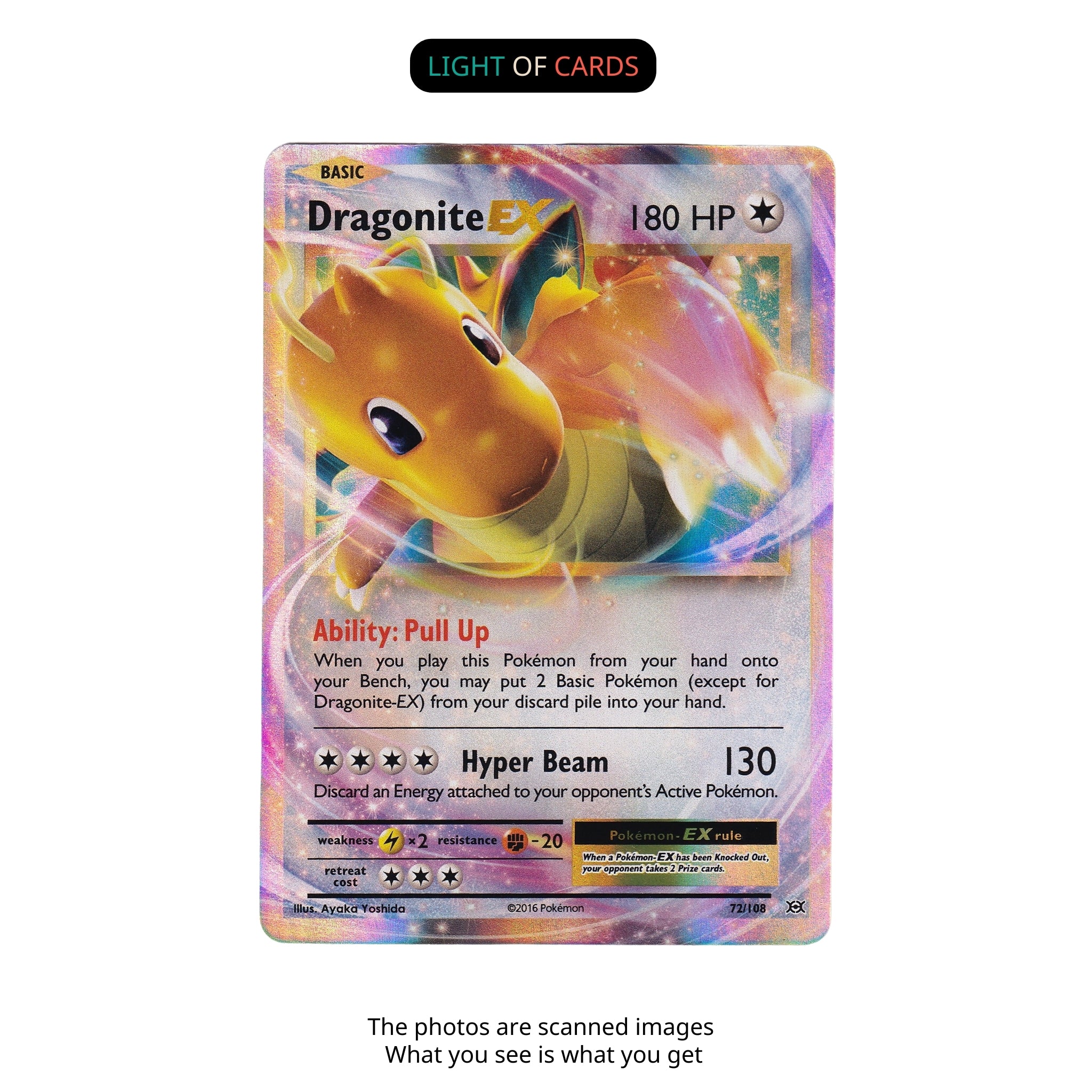 Pokémon TCG - Drogonite EX - 72/108 - Oversized Jumbo Cards - Rare
