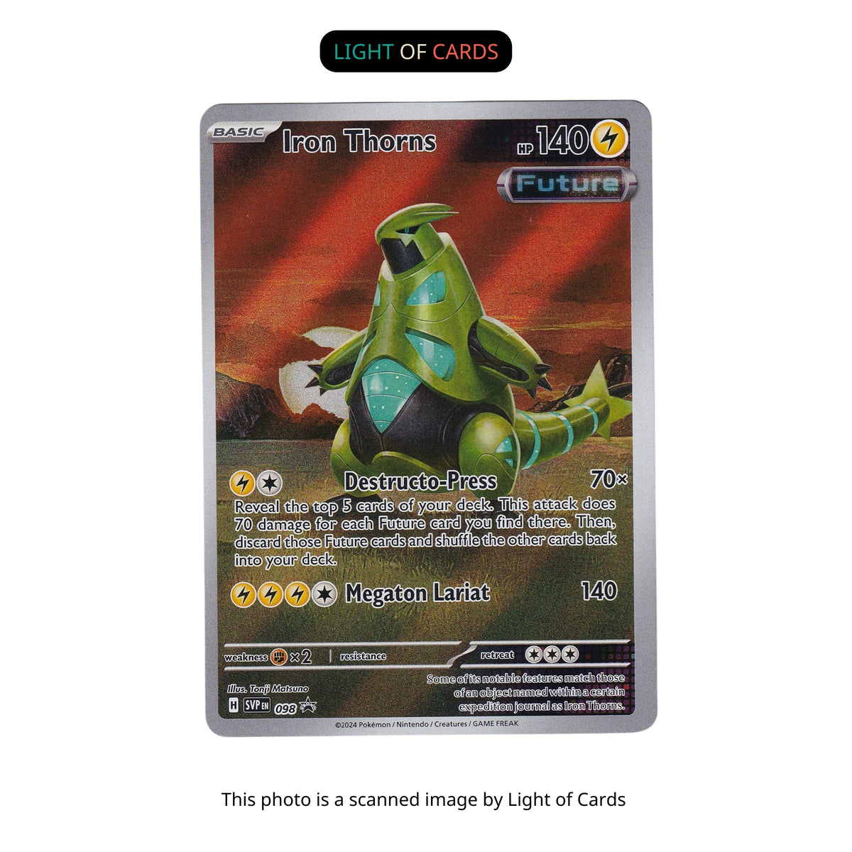 iron thorns pokemon card value Pokémon TCG - - 098 - Black Star Promo Quantity:100 Sleeves pokemon invite Basic Weakness Barry 130/172 - NM