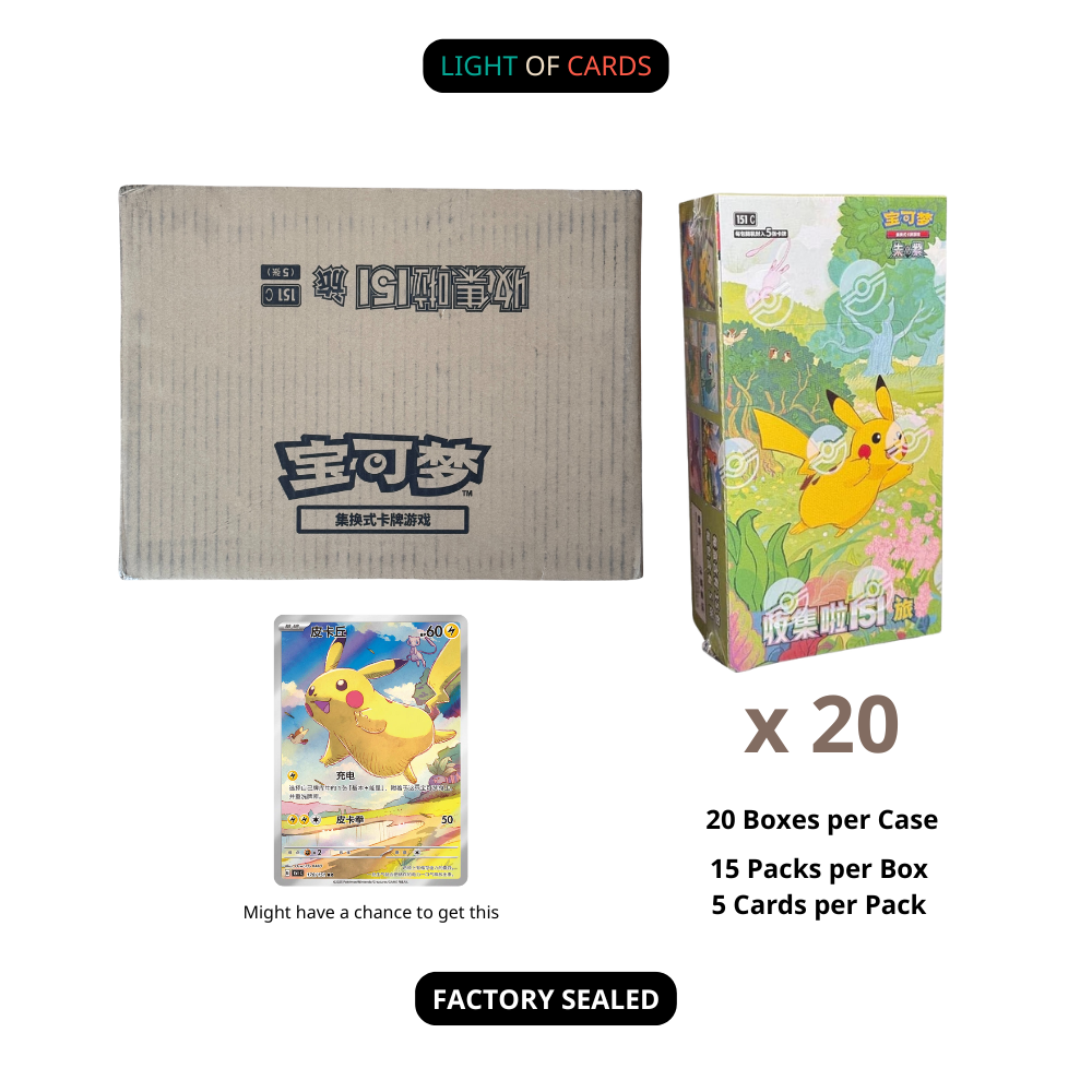 [Sealed Case]Pokemon TCG - Chinese Collect 151 Journey Slim Boxes
