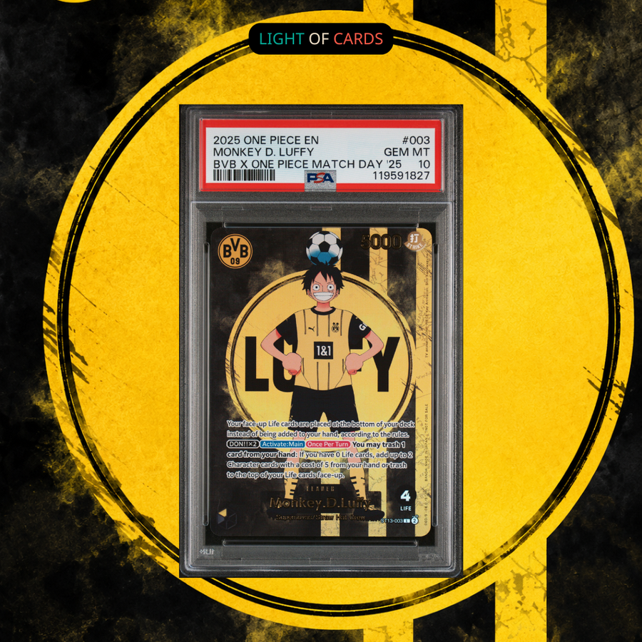 [PSA 10] Monkey D Luffy ST13-003 BVB Borussia Dortmund ONE PIECE Match day Promo