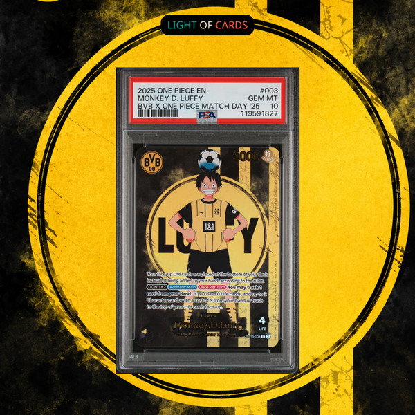 PSA 10] Monkey D Luffy ST13-003 BVB Borussia Dortmund ONE PIECE