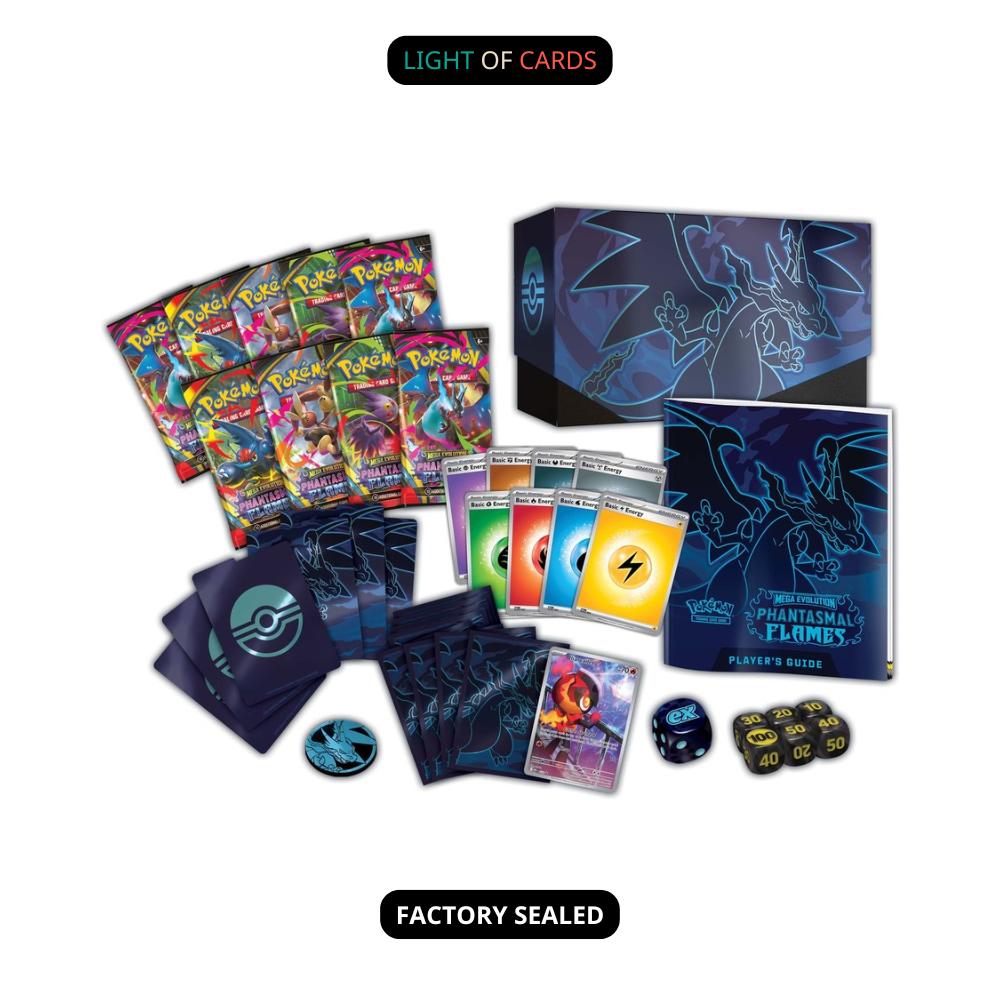 Pokmon TCG - Mega Evolution Phantasmal Flames Elite Trainer Box (ETB) Light of Cards Pokmon TCG - Mega Evolution Phantasmal Flames Elite Trainer Box (ETB) Light of Cards
