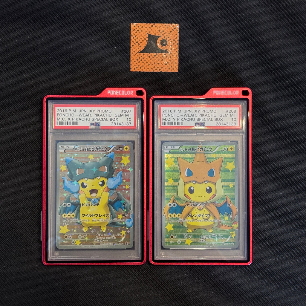 [PSA 10 - Sequential] - Poncho Wearing Pikachu - 207 & 208/XY-P