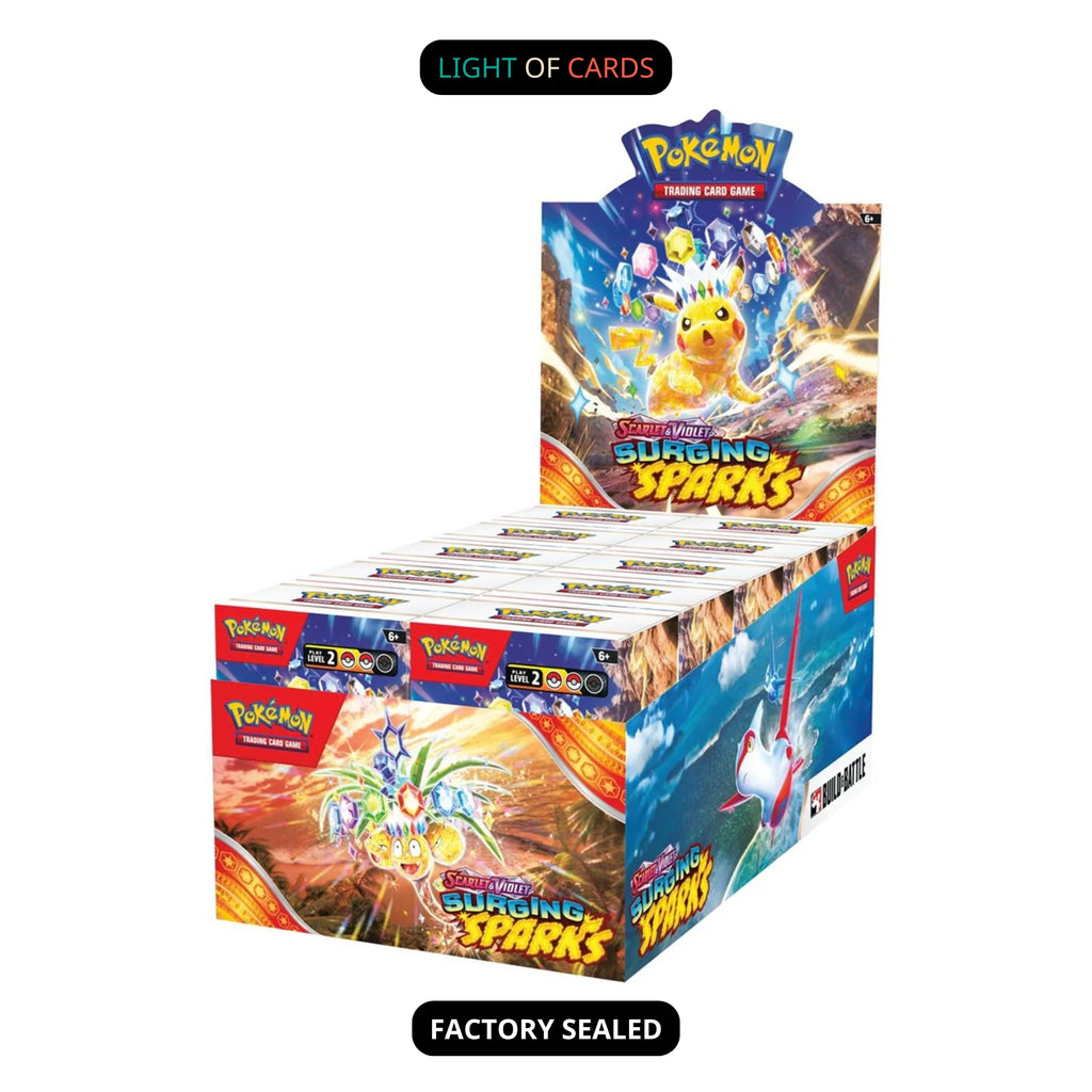 pokemon surging sparks booster box sealed case Scarlet & Violet: revealing a parade of dragon Pokmon led by the towering Alolan Exeggutor ex surgins sparks booster box Surging