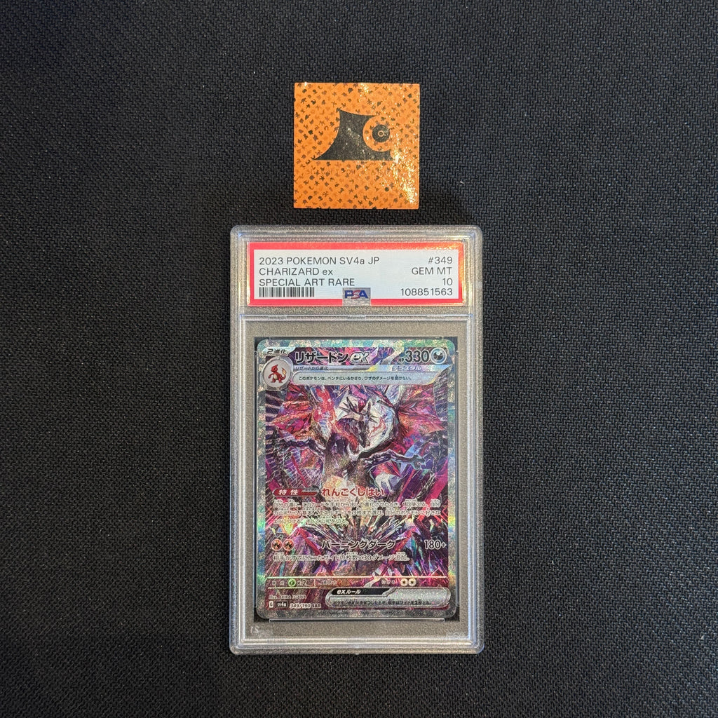 [PSA 10] Charizard ex - SAR - 349/190 - SV4a - Shiny Treasure Ex