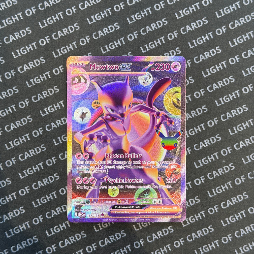 Pokémon TCG - Mewtwo ex - 157/128 - 30th Celebration