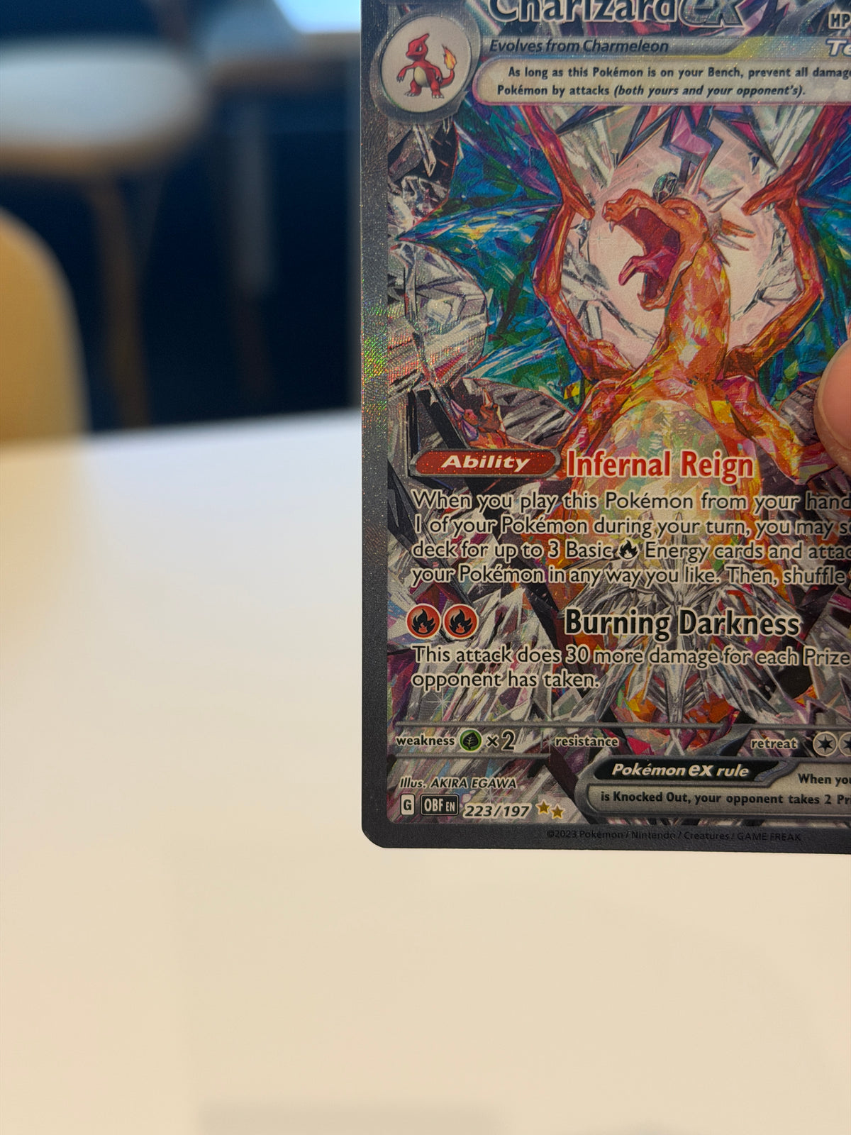 Pokémon TCG - Charizard ex - 223/197 - Obsidian Flames