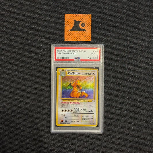 [PSA 6] - Dragonite - 1997 P.M. Japanese Fossil - Pokémon TCG