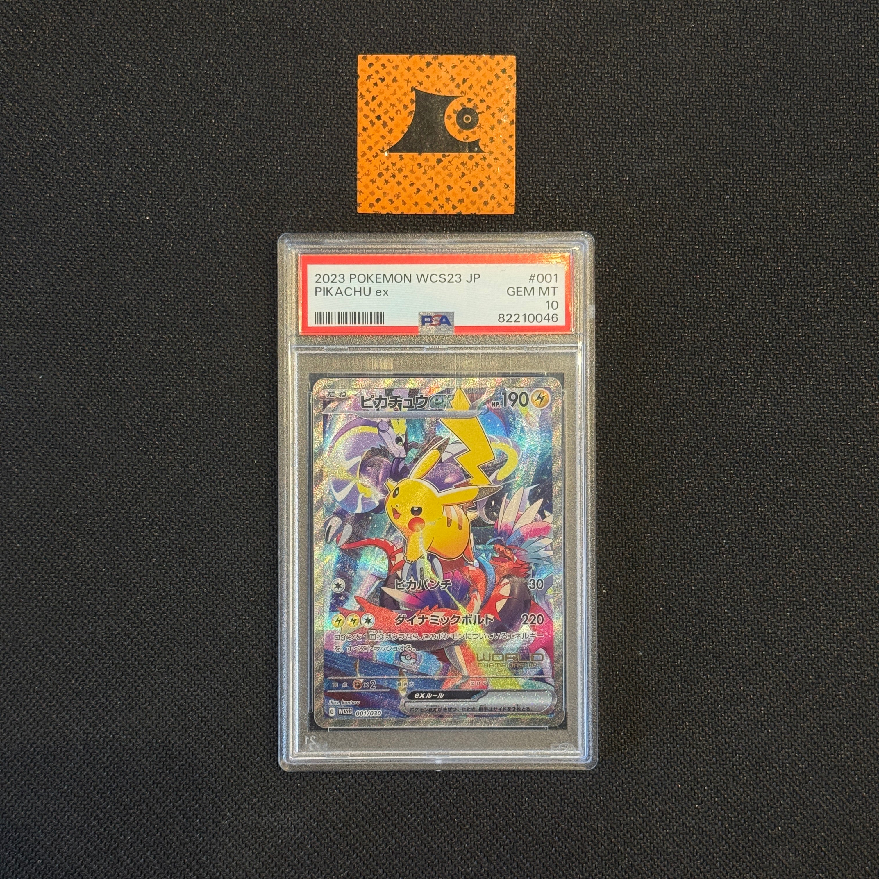 [PSA 10] - Pikachu EX - 001/030 - WCS23 JP - Pokémon TCG