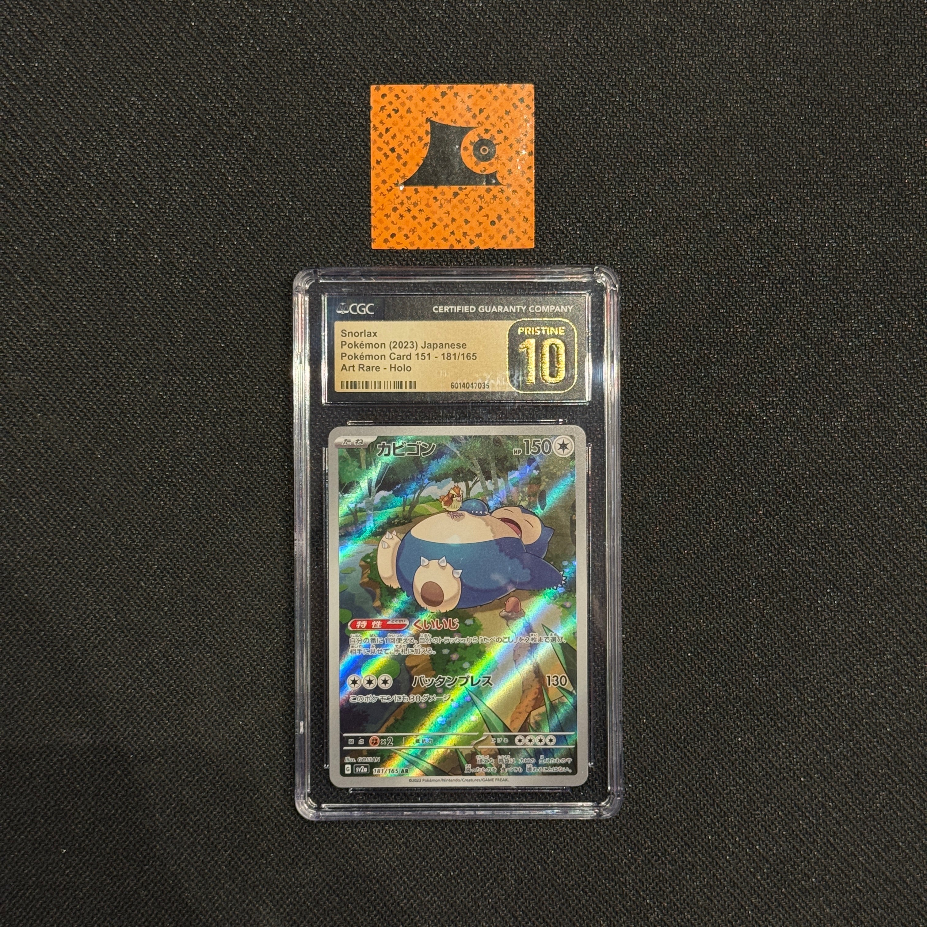 [CGC 10 Pristine] - Snorlax - 181/165 - SV151 - JP - Pokémon TCG